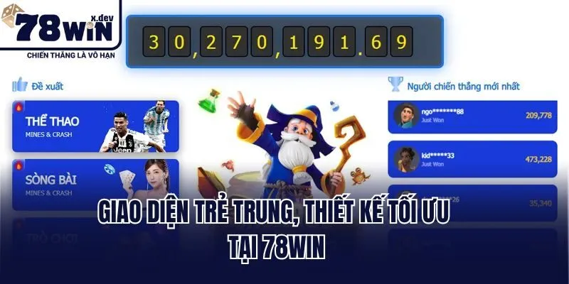 Trang Chủ 42 Giao diện trẻ trung, thiết kế tối ưu tại 78win